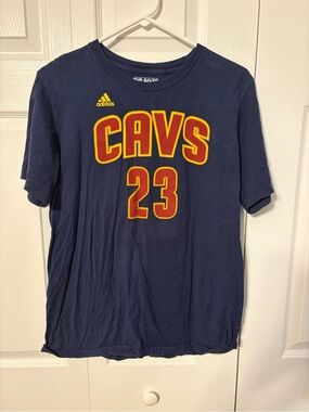 LEBRON JAMES CLEVELAND adidas Navy CAVS 23 Graphic Tee